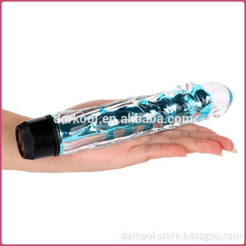 DD-033/Best Selling Jelly Multi-Speeds Super Soft Flexible Vagina Vibrator Dildo For Women